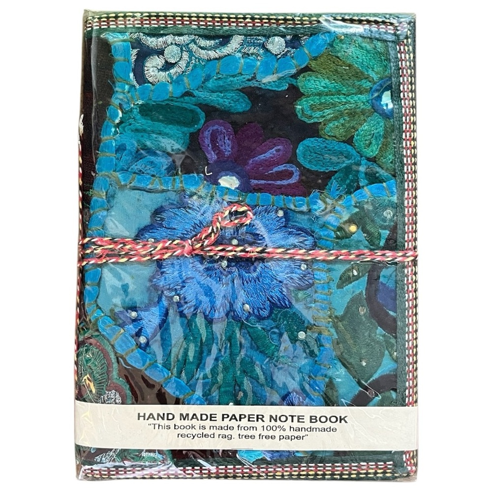 Handcrafted Sari Silk Journal · Tree-Free Paper · Zero Waste · Living Ritual